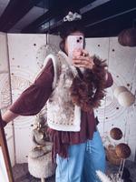 Boho Hippie Ibiza Weste Beige mit Stickereien und Nieten L Neu Niedersachsen - Freren Vorschau