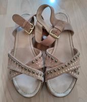 Beige Riemchen Keilsandalette Frankfurt am Main - Bockenheim Vorschau