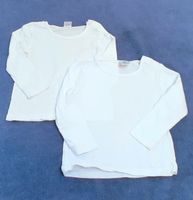 2 Weiße Langarm-Shirts in Gr. 86 Nordrhein-Westfalen - Bottrop Vorschau