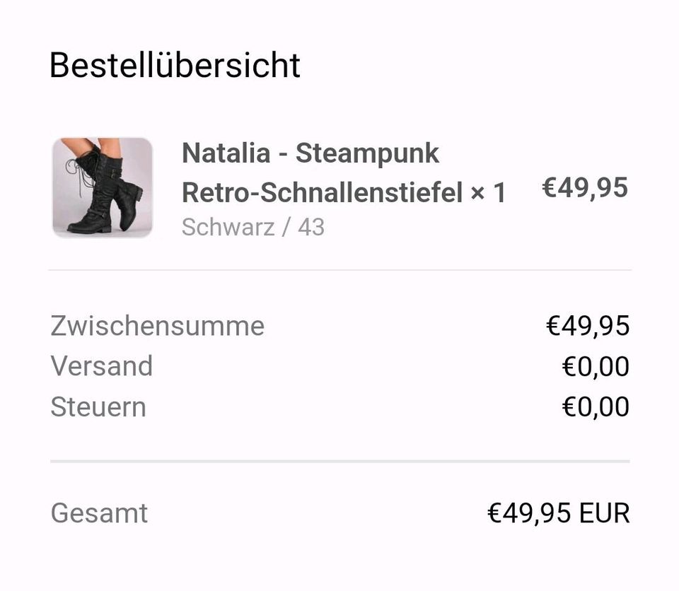 Natalia - Steampunk Retro - Schnallenstiefel in Thaden