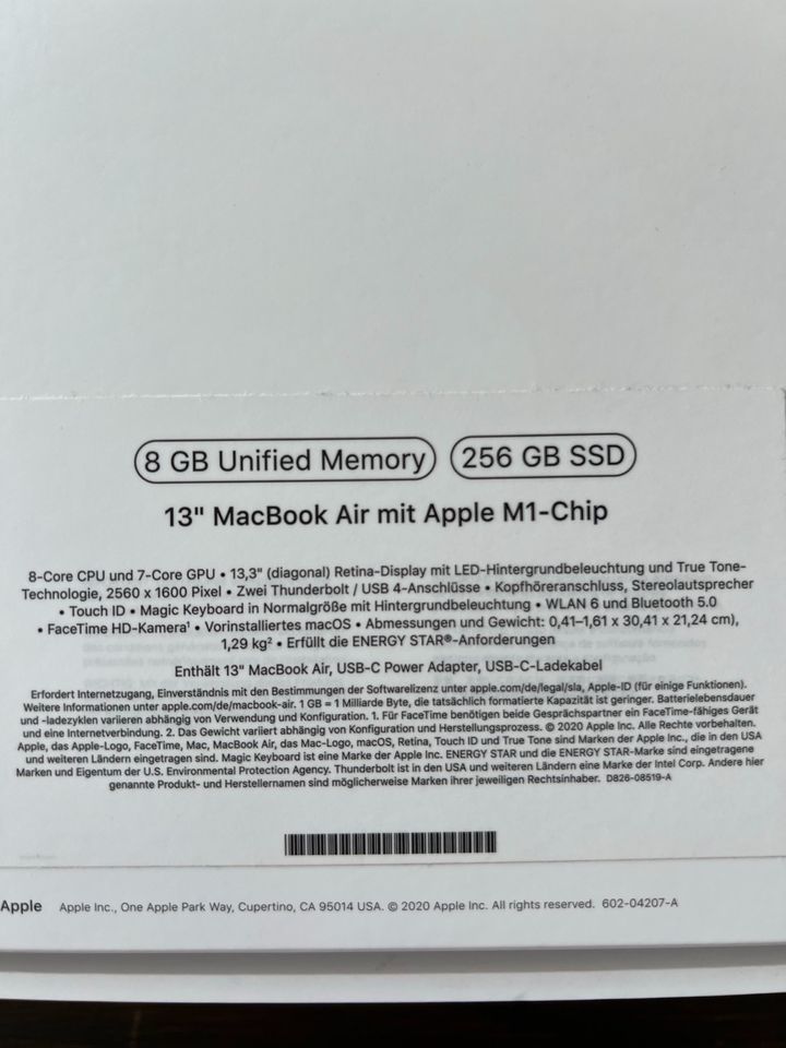 MacBook Air 2020 in Ennepetal