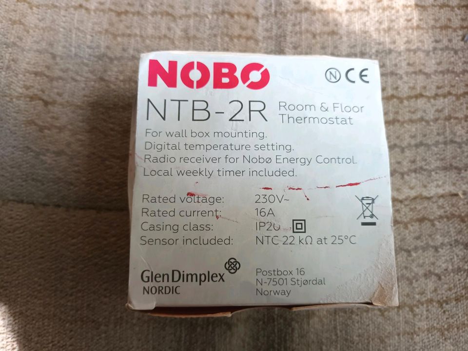 Nobø NTB 2R Fußbodenregler Bodenthermostat für Fußbodenheizung in Hemer