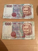 Verkaufe 2 x 1000 Lire Mille Bayern - Störnstein Vorschau