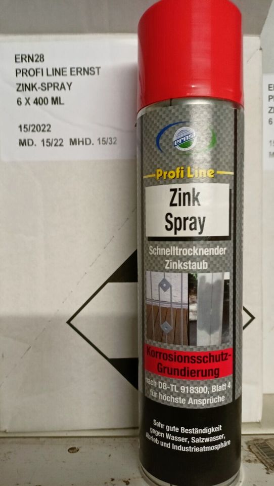 6x Zink Spray Rostschutz - 400ml - Auto - überlackierbar - Neuwar in Fahrenkrug