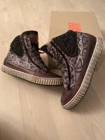 Candice Cooper High Sneaker Schuhe Snake Print 38 schwarz braun Nordrhein-Westfalen - Hilden Vorschau