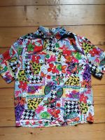 bunte Vintage Bluse Hemd Kurzarmbluse Kurzarmhemd Sommerhemd Berlin - Reinickendorf Vorschau