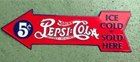 Pepsi Cola Blechschild Nostalgie Fiftys 50‘s Bayern - Wiesentheid Vorschau