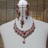 Bridal-Bollywood Schmuckset, 4tlg, Neu  UTSAVFASHION pink-Strass Hessen - Fulda Vorschau