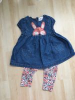 Jeans-Kleid mit Hase und passender Leggins in Gr. 68 Baden-Württemberg - Konstanz Vorschau