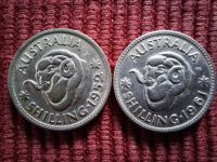 2 x 1 Schilling Silbermünzen aus Australien 1952 + 1961 Nordrhein-Westfalen - Preußisch Oldendorf Vorschau