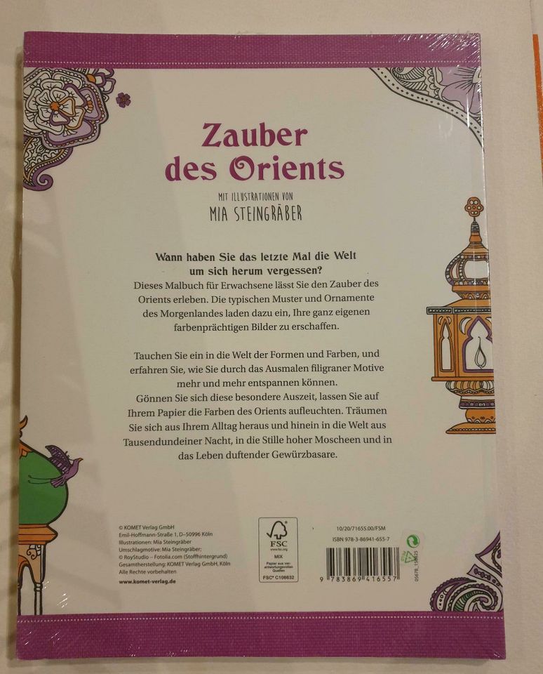 2 Bücher Ausmalen & Entspannen: Zauber des Orients & Träume aus F in Essen