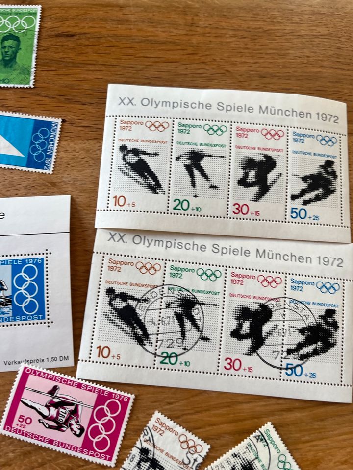 Olympia Olympische Spiele Briefmarken 70er München in Lörrach