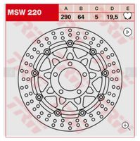 Motorrad Bremsscheiben TRW MSW 220 z.B. Bandit Dresden - Striesen-Süd Vorschau