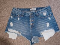 Neu! Jeans Short Tally Weill Blau. Fransen  Loch. Gr. 38 Bayern - Cadolzburg Vorschau