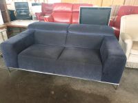 24096RH Sehr gepflegte blaue Couch Chrombeine 180 x 105 x 95 Bayern - Augsburg Vorschau