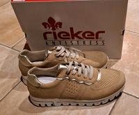 RIEKER Sneaker Low Top Trainers L2826-62 beige gold 41 neuwertig Bayern - Holzkirchen Vorschau