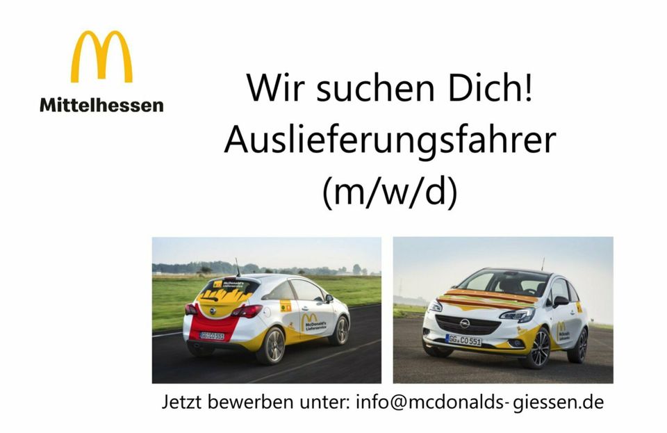 McDonald's- Wetzlar- Lieferfahrer/Mitarbeiter im Restaurant (m/w) in Wetzlar