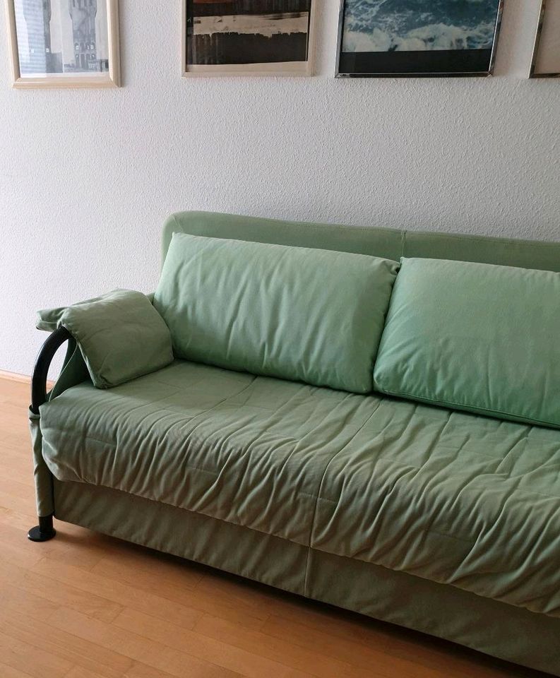 Schlafsofa BODEMA 175×90cm/150×200cm 1990er BW/Metall cassina in Wiesbaden