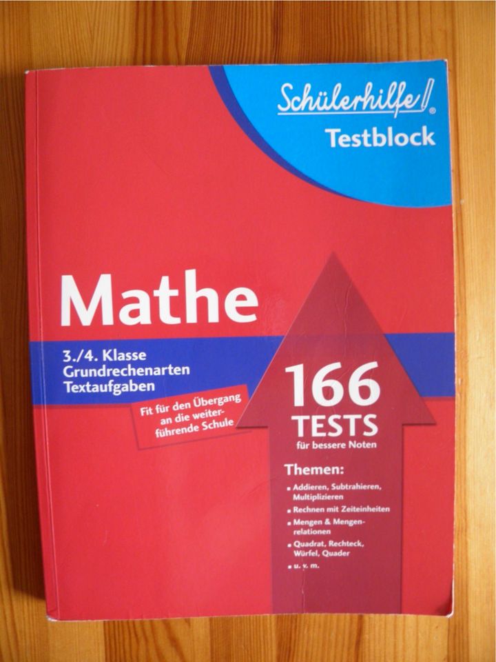 Schulbücher 3./4. Klasse Schülerhilfe Testblock Mathe in Annaburg