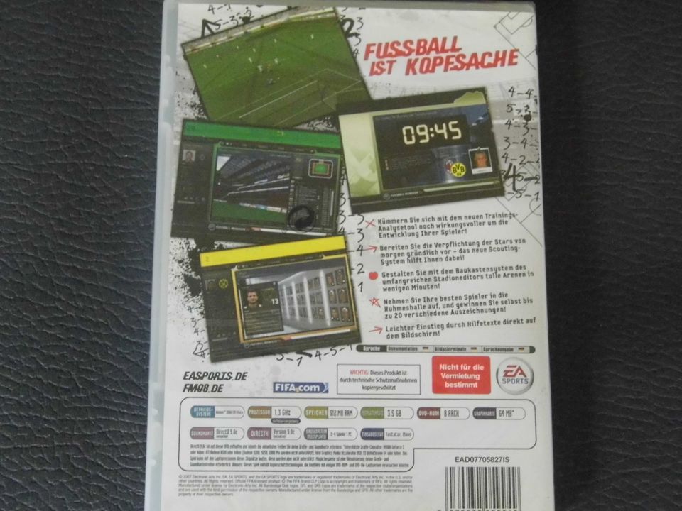 EA Sports Fussball Manager 2008 (sealed/eingeschweisst) in Sellin