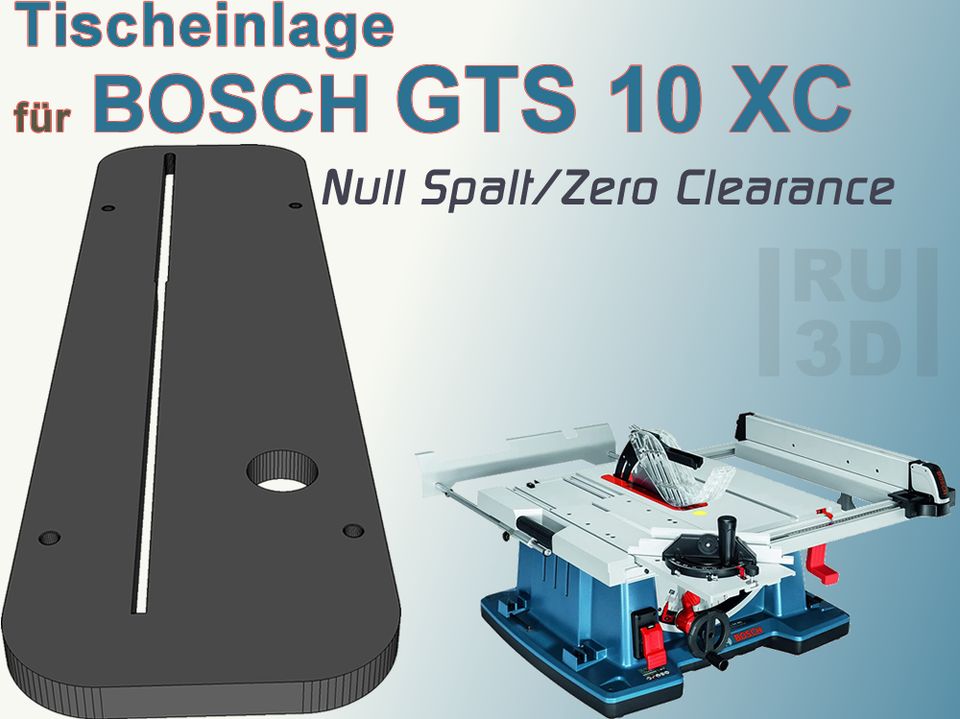 Null Spalt Tischeinlage f. BOSCH GTS 10XC Tischkreissäge, Null Sp in  Schleswig-Holstein - Glücksburg | eBay Kleinanzeigen ist jetzt Kleinanzeigen