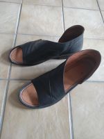 Free People Mont Blanc Leder Sandalen asymetrisch Sachsen-Anhalt - Westeregeln Vorschau