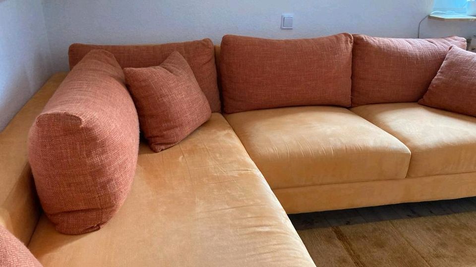 Sofa Ecksofa, maisgelb in Bremen