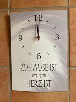 Designer Wanduhr „Zu Hause ist, wo dein Herz ist“ - neu Niedersachsen - Scharnebeck Vorschau