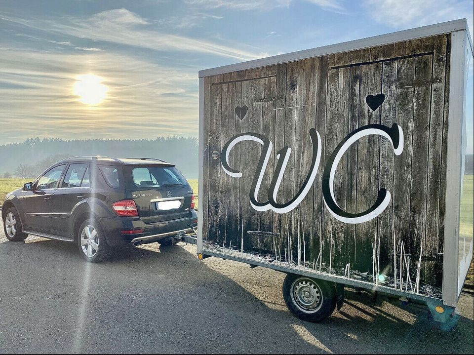 WC-Wagen, Toilettenwagen, Klowagen, Mieten, WC, Anhänger in Ertingen