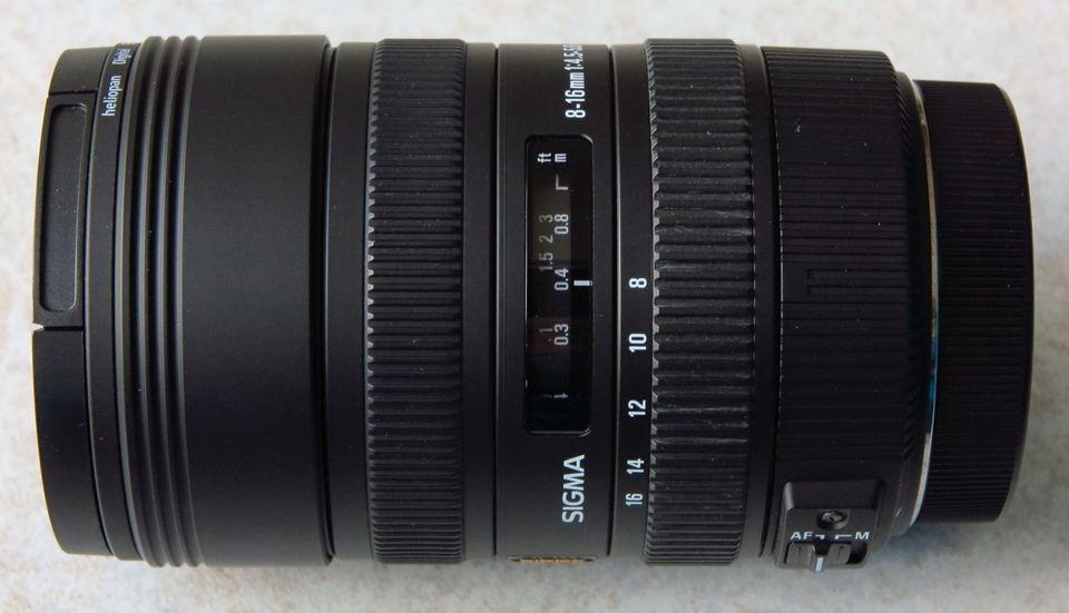 Objektiv Sigma 8-16mm F4,5-5,6 DC HSM für Canon EF-S Bajonett in Montabaur