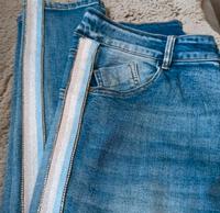 Modische Sommer JEANS Galon Streifen m. Swarovski Gr. XL/40 Hose Niedersachsen - Braunschweig Vorschau