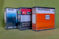 3 VCR VideoKassetten alt 70er Jahre bespielt Retro Stuttgart - Möhringen Vorschau