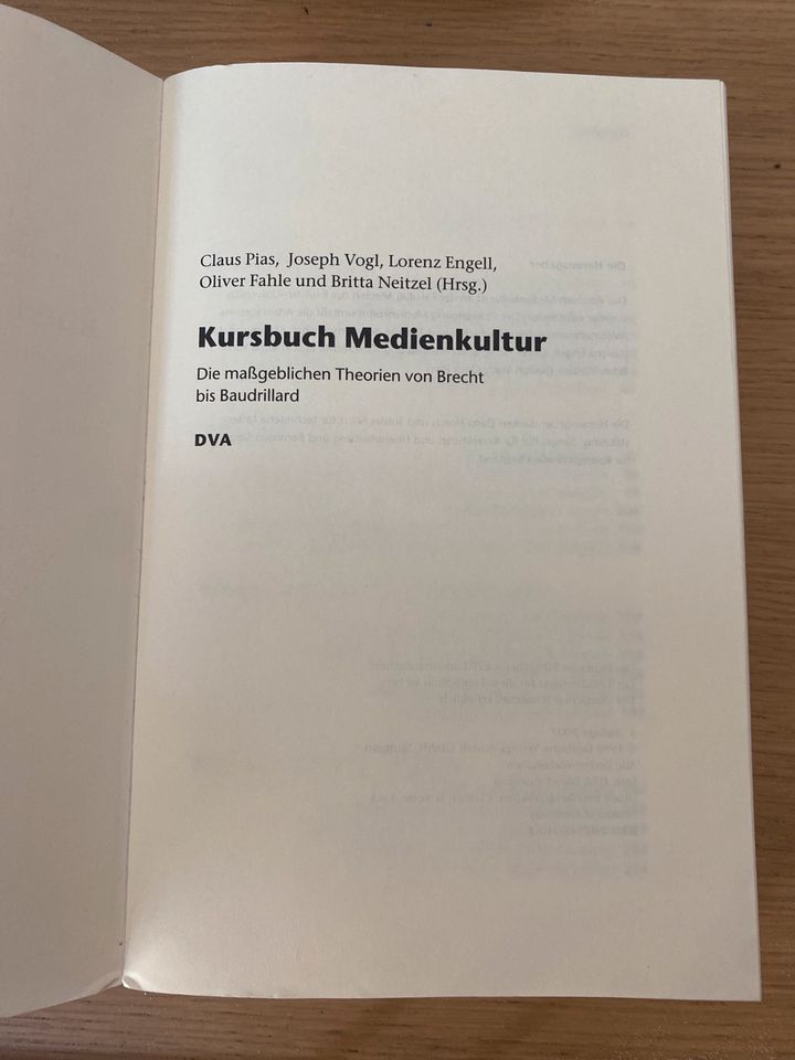 Kursbuch „Medienkultur“ in Stuttgart