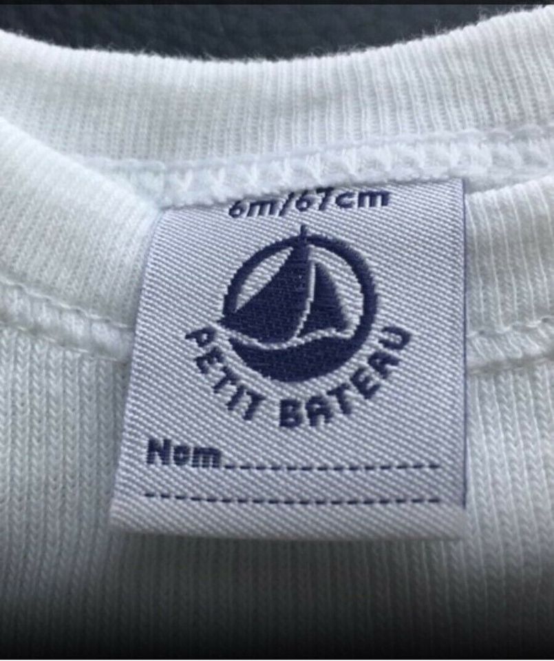 Petit bateau Body weiß, dickerer Stoff  Gr. 6m /67 cm in Ellerstadt