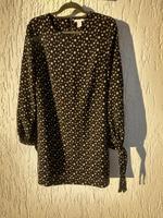 h&m Damen Kleid gr.44 XXL schwarz Blumen langarm Mini Bayern - Grafenau Vorschau