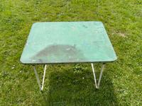 Alter antiker DDR Campingtisch 80x60cm grün Klapptisch Urlaub Sachsen - Schönheide Vorschau
