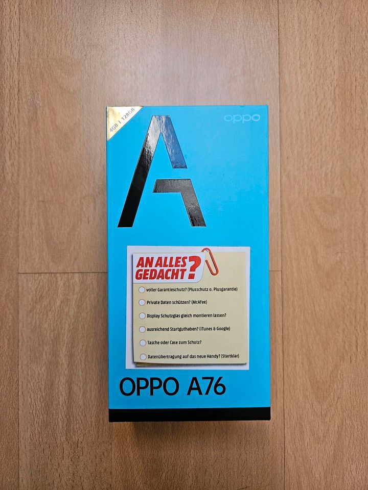 Oppo A76 Smartphone / Handy / schwarz / 128GB / 5000mAh in Ettenheim