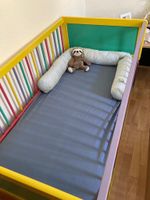 Buntes Kinderbett / Gitterbett Saarland - Blieskastel Vorschau