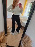 Schlaghose Leggings high waist schwarz mit Taschen Nordrhein-Westfalen - Leverkusen Vorschau