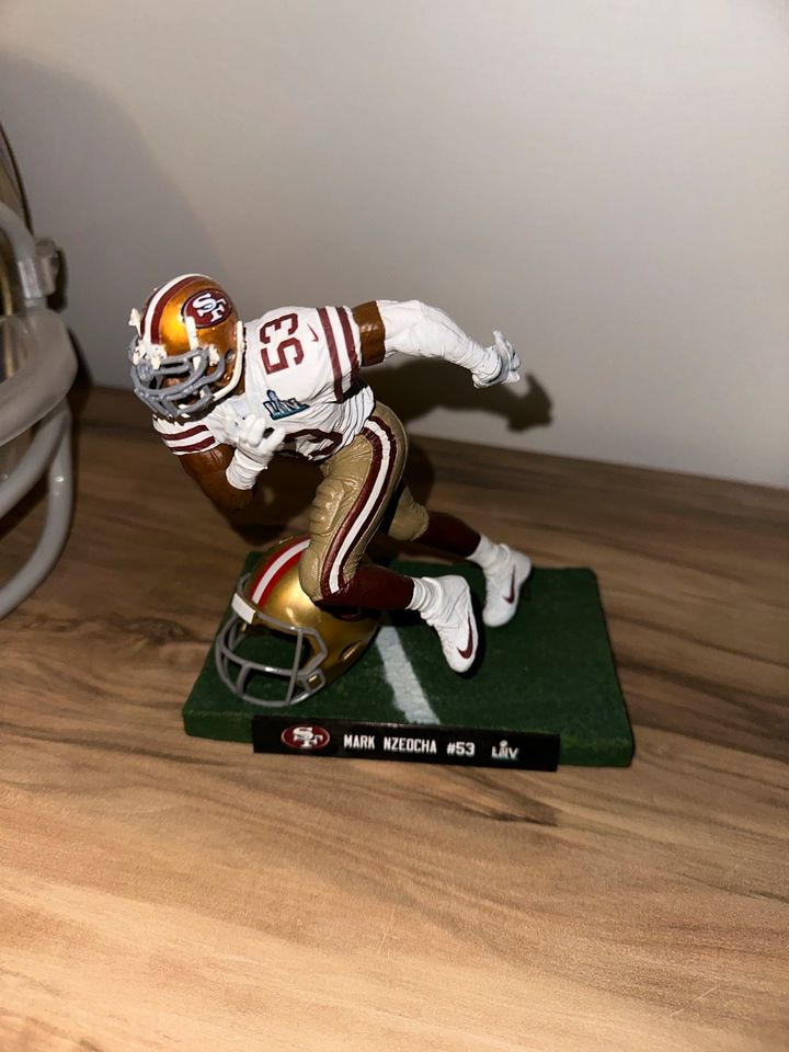 MARK NZEOCHA Figur 3D-Drucker San Francisco 49ers in Schmelz