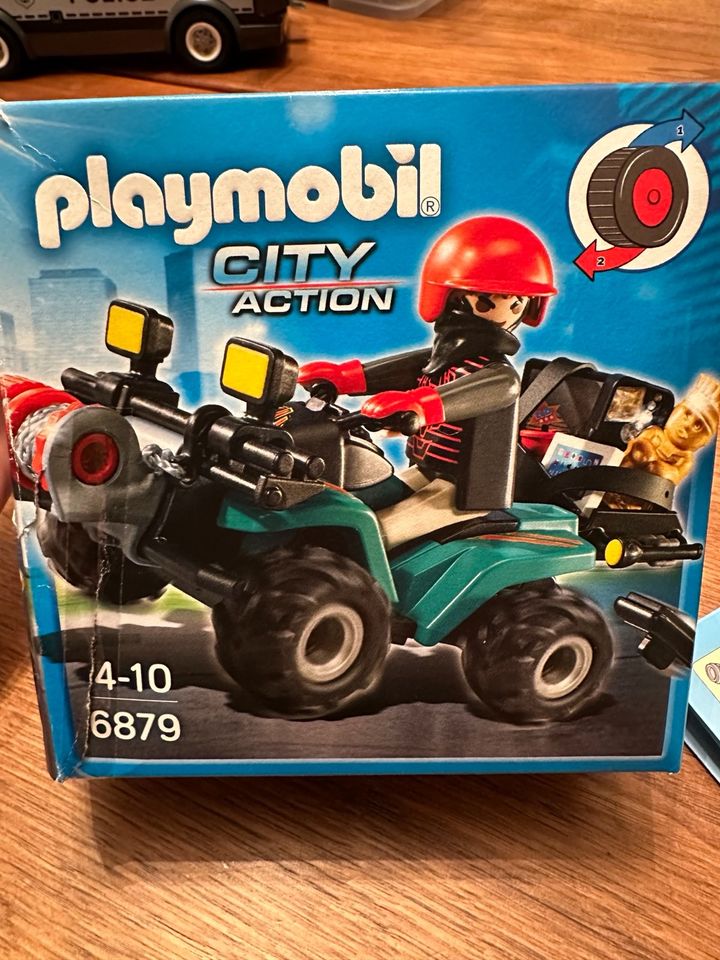 Playmobil Quad und Strassensperre 6878 6879 in Schermbeck