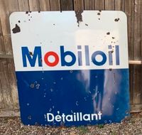 Mobiloil Emailleschild 60er Jahre Oldtimer Garage Deko Sammlung Nordrhein-Westfalen - Korschenbroich Vorschau