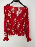 H&M Bluse Blumen rot Neu 40 M L Nordrhein-Westfalen - Oelde Vorschau