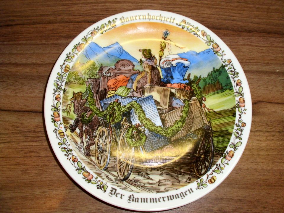 4 Wandteller/ Porzellanteller von Seltmann Weiden " Bauernteller" in Bönen