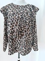 Reserved Bluse Leo Animalprint 42 braun schwarz beige Frankfurt am Main - Seckbach Vorschau