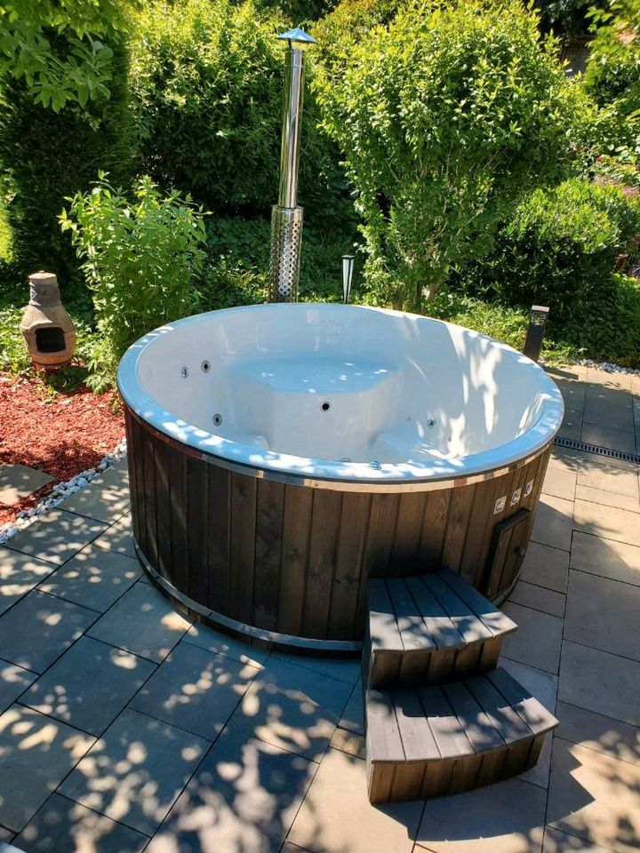 Badefass 200cm 30KW GFK Whirlpool  Hot Tube FI Schalter etc in Hückeswagen