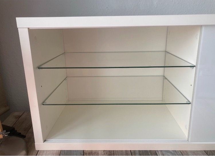 Regal Aufsatz Solmen weiß Glastüren Ikea 110x45x39 in Bielefeld