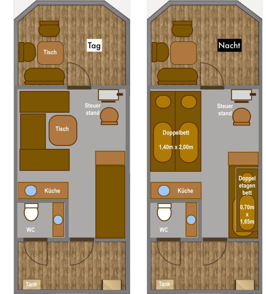 Floßverleih, Floß mieten, Hausboot mieten, Hausbootvermietung in Mirow