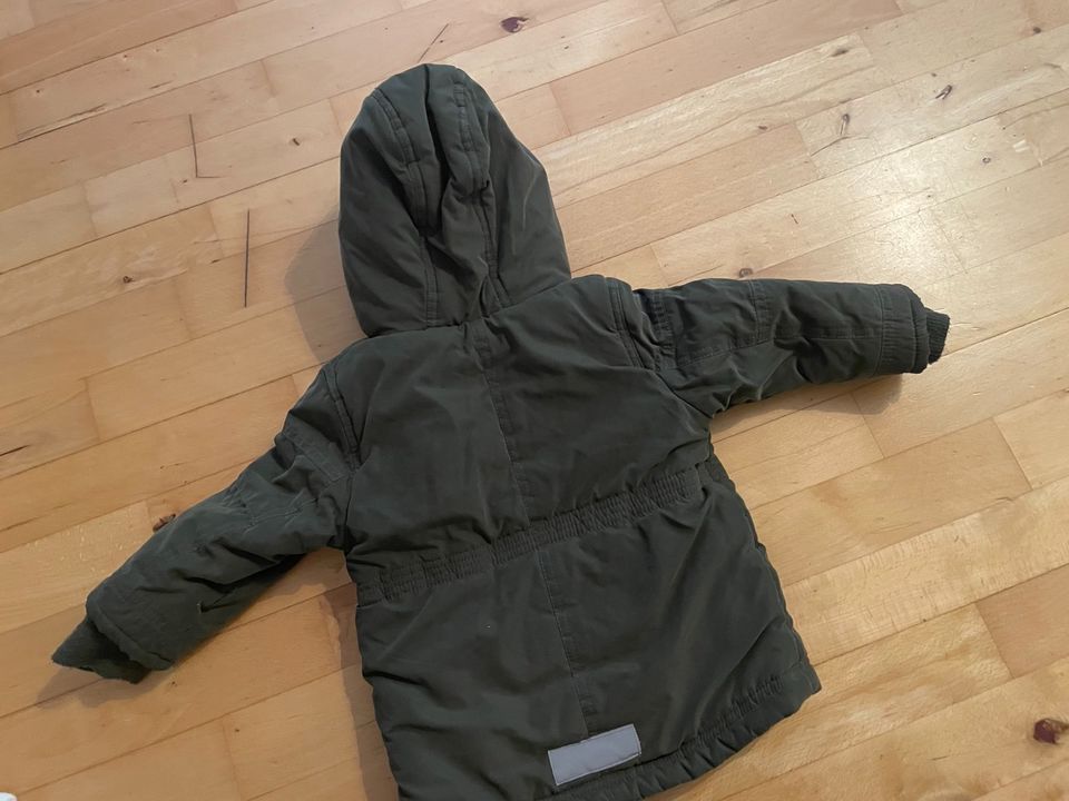 Topolino gefütterte Jacke Winterjacke khaki rot Parka 80 in Düsseldorf