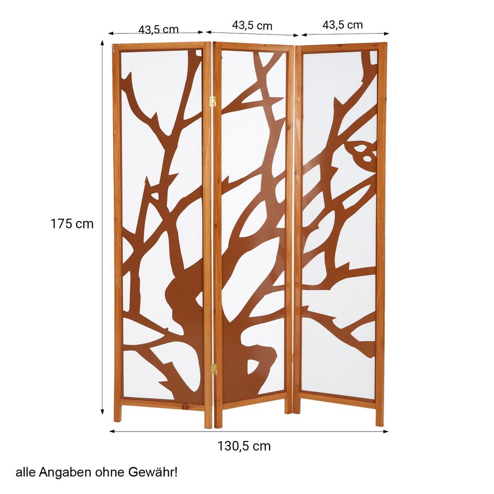 Paravent Raumteiler Raumtrenner Holz Sichtschutz Braun VB79€* in Magdeburg